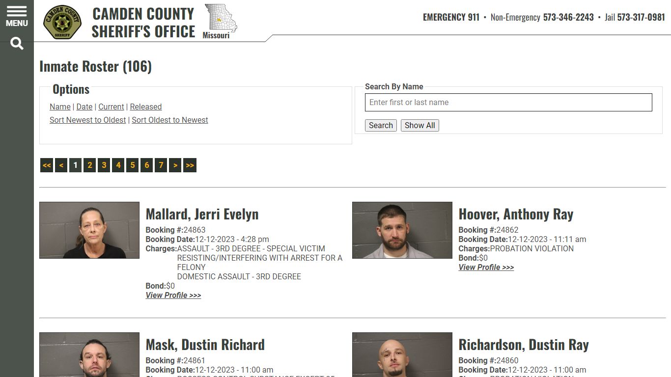 Inmate Roster - Current Inmates Booking Date Descending - Camden County ...